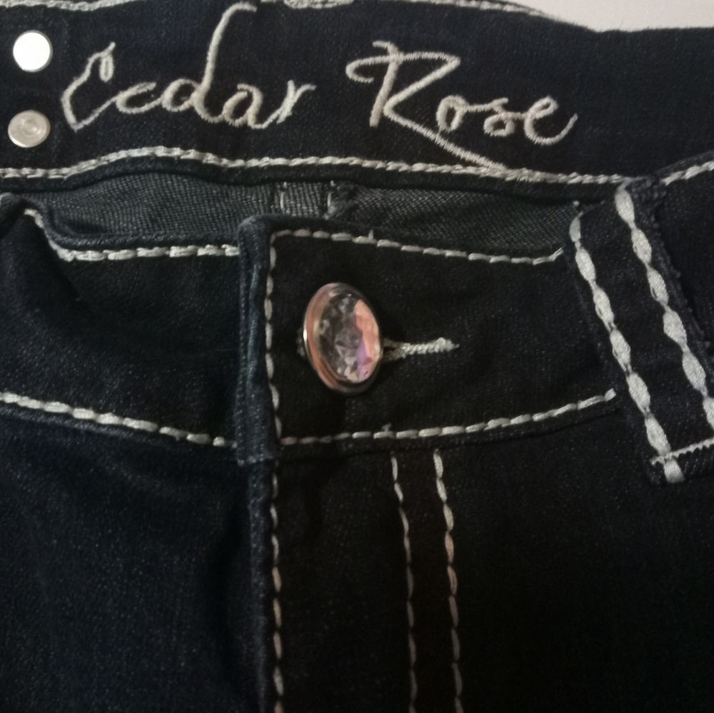 💛 Cedar Rose Denim Shorts - Picture 3 of 7
